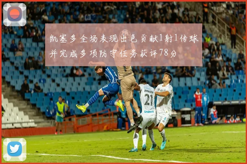 凯塞多全场表现出色贡献1射1传球并完成多项防守任务获评78分